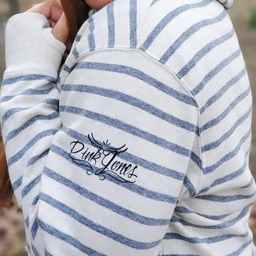Pink Jones Collection - Premium Striped Hoodie