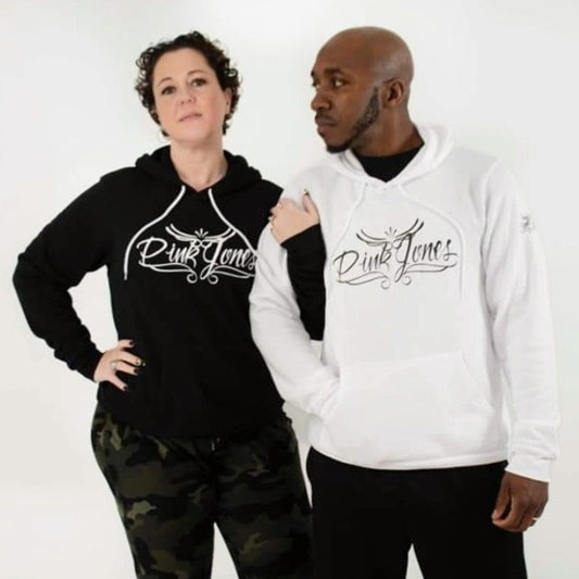 Pink Jones Collection - Black Hoodie -White Hoodie