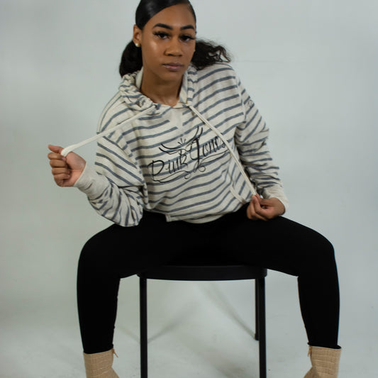 Pink Jones Collection - Premium Striped Hoodie