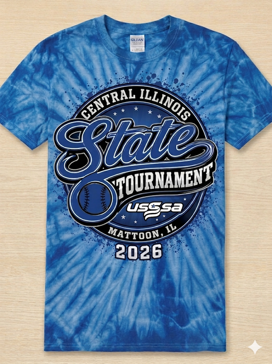 TIE-DYED!!!!! Central IL State Tournament Shirts Order by June 15