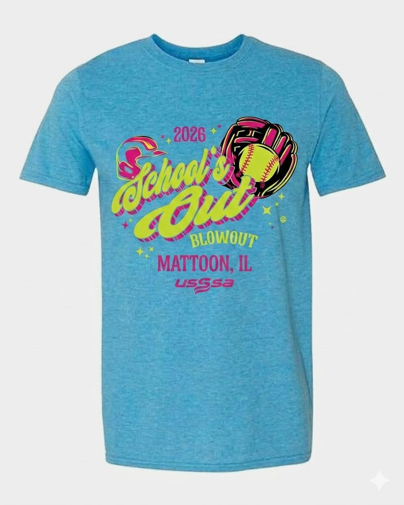 School's Out Blowout Youth and Adult T-shirts.  ORDER BY JUNE 1