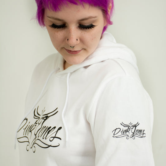 Pink Jones Collection - White Hoodie